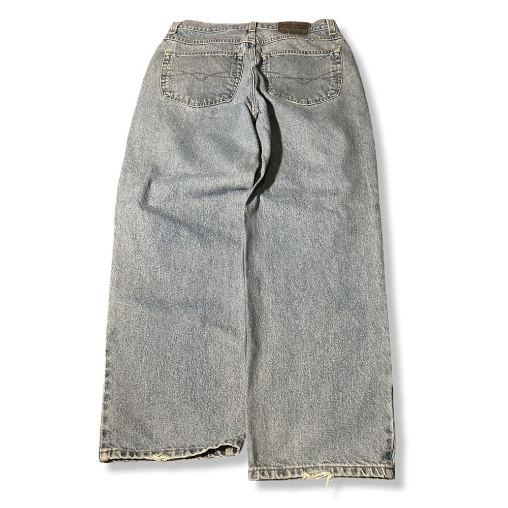 Vintage Anchor Blue Wide Leg Denim Jeans Size W36xL32 Skate Grunge USA 90s